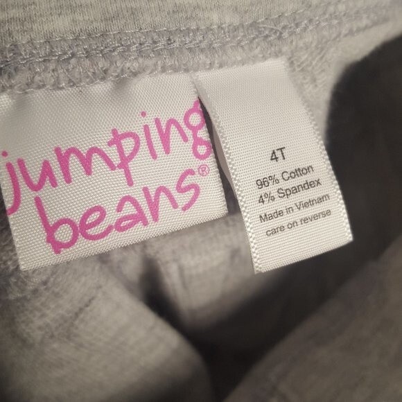 Jumping Beans Gray Metallic Heart Cropped Leggings - Picture 5 of 5